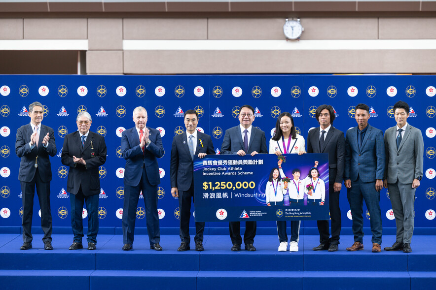 <p>A total of HK$32.5 million cash incentives were presented to Hong Kong medallists of the 19<sup>th</sup> Asian Games Hangzhou through the Jockey Club Athlete Incentive Awards Scheme.</p>
